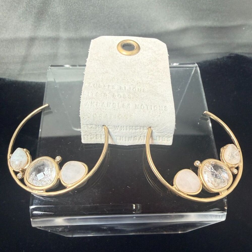 NWT Anthropologie Evening Droplet Hoops Earrings